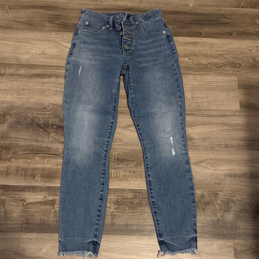 Lucky Brand Distressed Blue Skinny Jeans